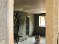 Plasering the kitchen