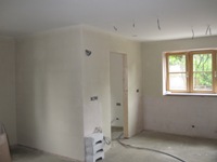 Kitchen / diner / utility being painted
