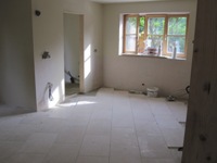 The kitchen, dining and utility floor