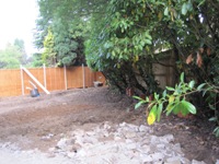 Back garden and fencing part done