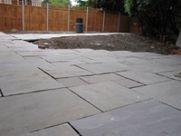 Patio in progress