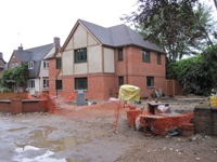 Front with wall