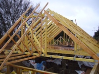 Roof goes on