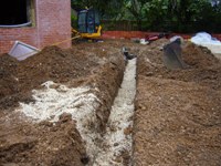 Drain trench